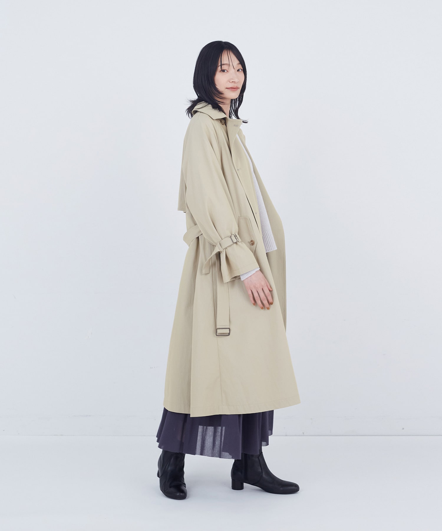 【ADIEU TRISTESSE】ライナー付きトレンチコート 詳細画像 ベージュ 9