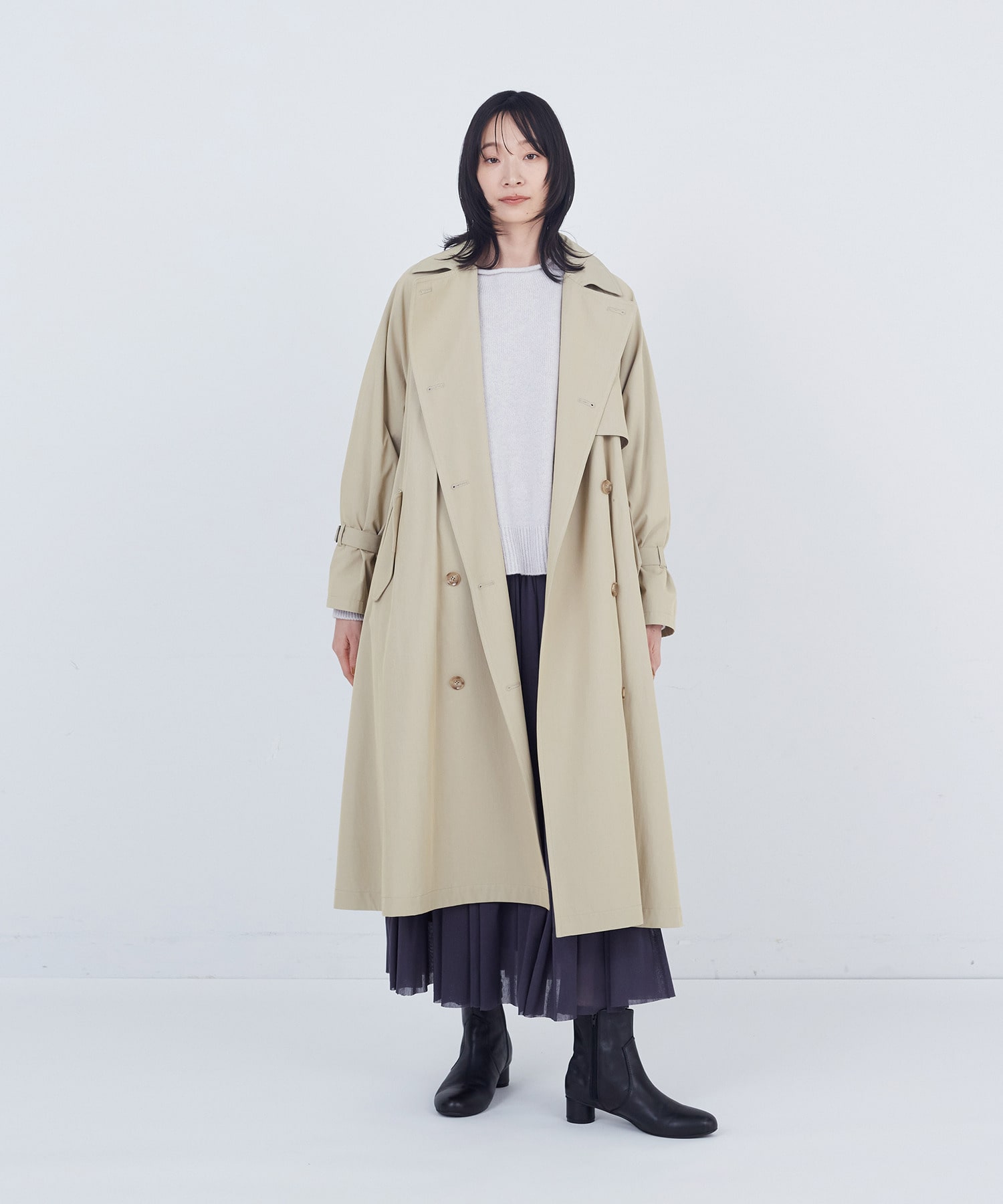 【ADIEU TRISTESSE】ライナー付きトレンチコート 詳細画像 ベージュ 1