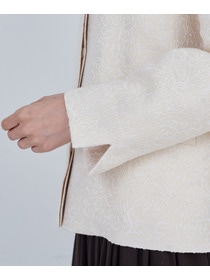 【ADIEU TRISTESSE】ジャカードノーカラージャケット 詳細画像 オフホワイト 17