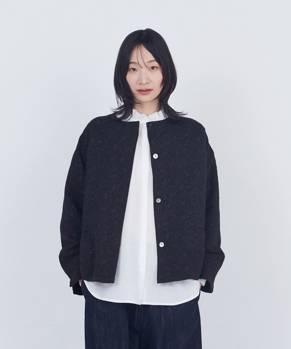 【ADIEU TRISTESSE】ジャカードノーカラージャケット