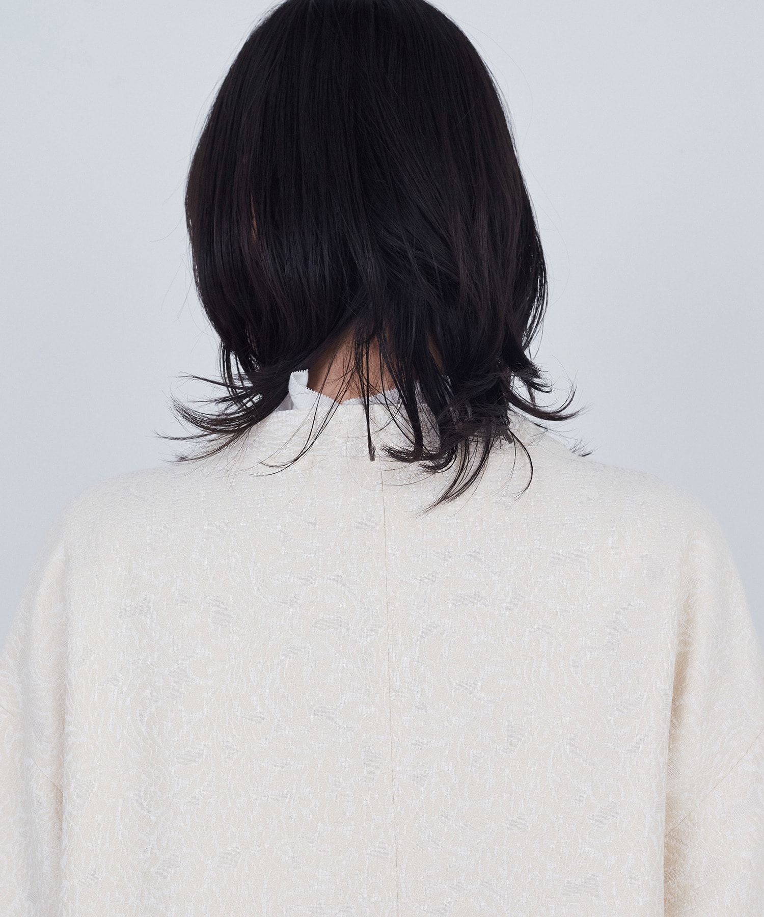 【ADIEU TRISTESSE】ジャカードノーカラージャケット 詳細画像 オフホワイト 16