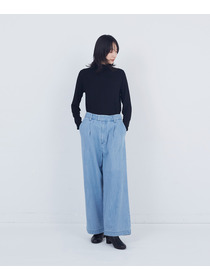 【ADIEU TRISTESSE】ワンタックデニムパンツ 詳細画像 インディゴブルー 1