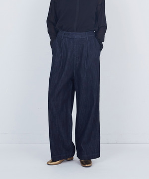 【ADIEU TRISTESSE】ワンタックデニムパンツ 詳細画像 インディゴブルー 1