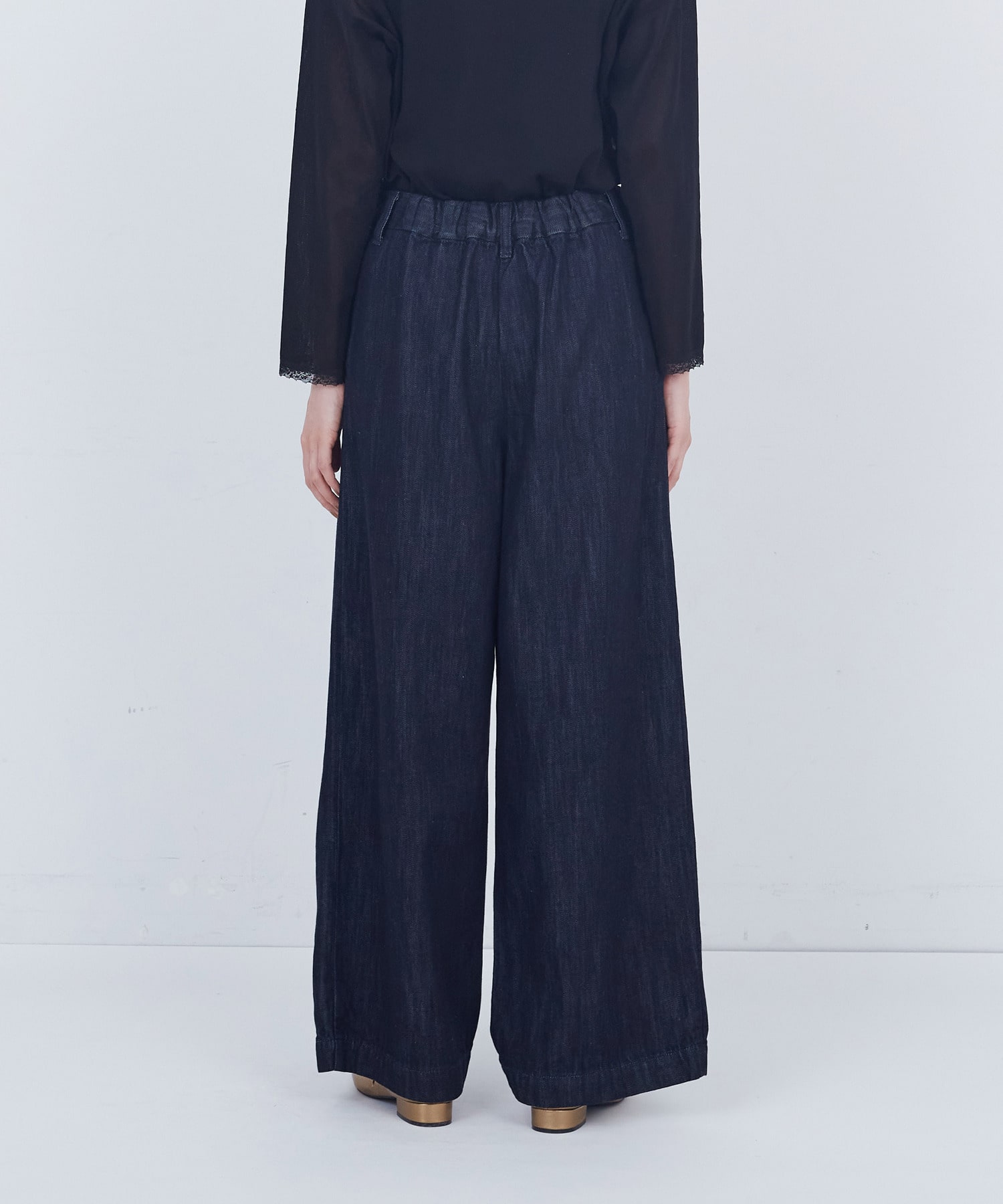 【ADIEU TRISTESSE】ワンタックデニムパンツ 詳細画像 インディゴブルー 13