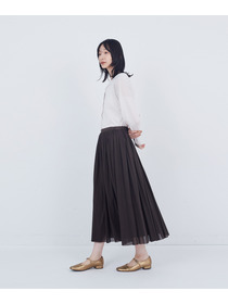 【ADIEU TRISTESSE】コットンチュールスカート 詳細画像 ブラウン 2