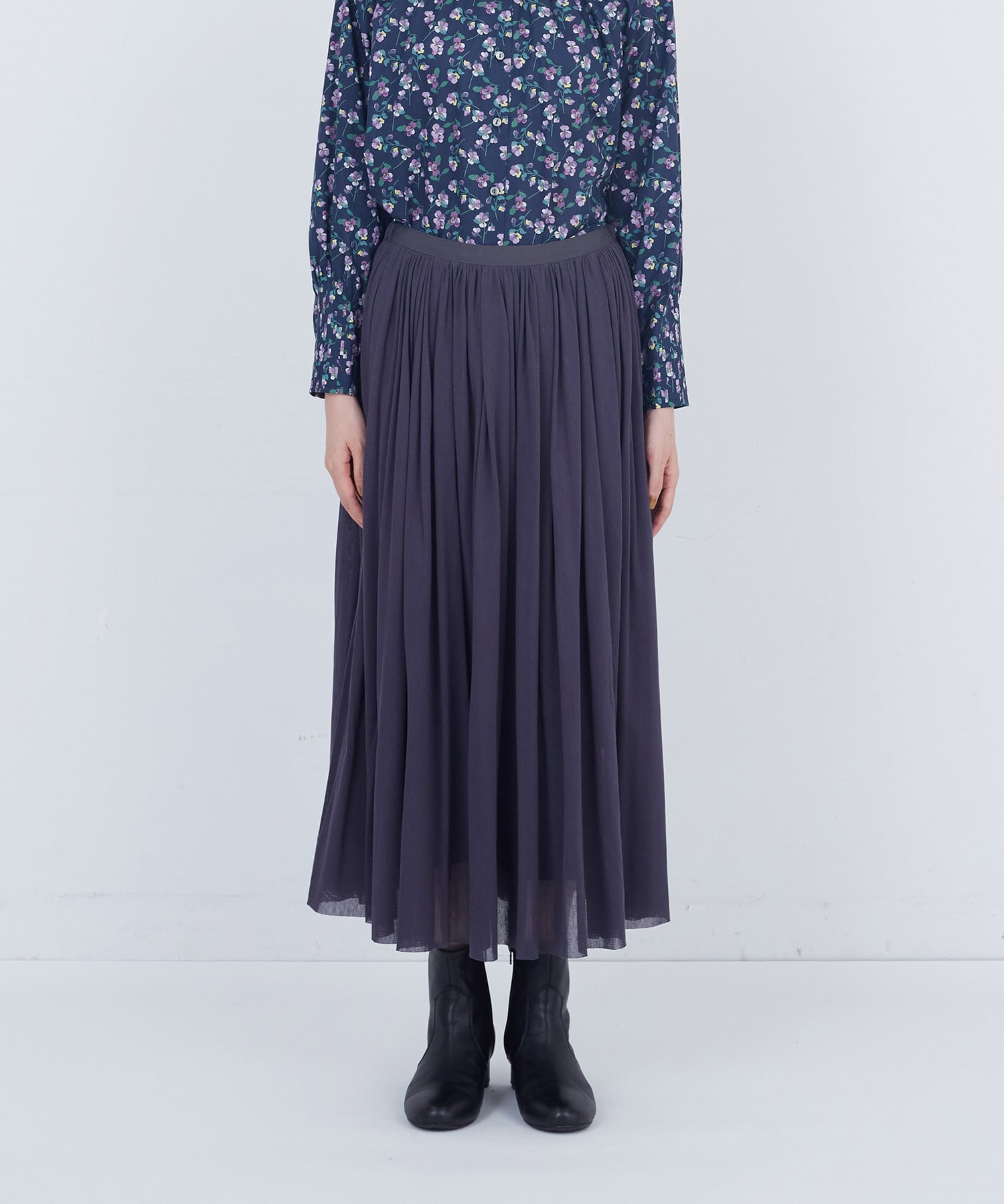 【ADIEU TRISTESSE】コットンチュールスカート 詳細画像 ブラウン 13