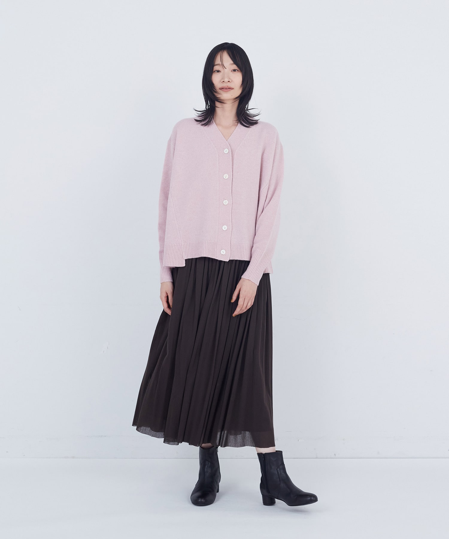 【ADIEU TRISTESSE】コットンチュールスカート 詳細画像 ブラウン 4