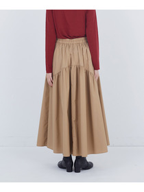 【ADIEU TRISTESSE】コットンポリエステルギャザーロングスカート 詳細画像 ネイビー 13