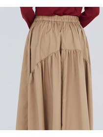 【ADIEU TRISTESSE】コットンポリエステルギャザーロングスカート 詳細画像 ネイビー 18