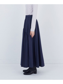 【ADIEU TRISTESSE】コットンポリエステルギャザーロングスカート 詳細画像 ネイビー 6
