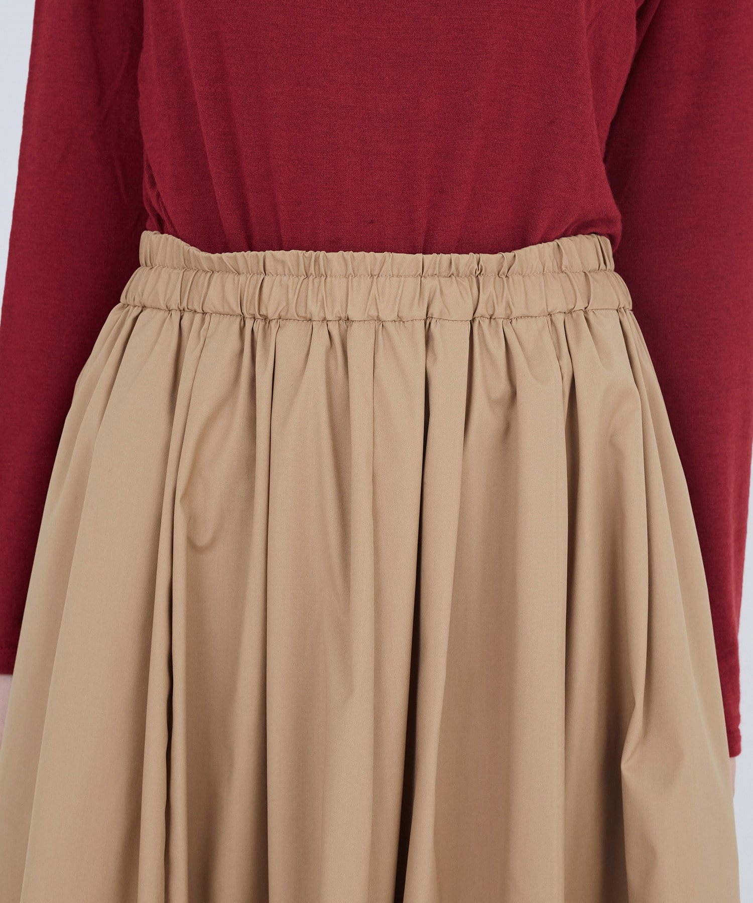 【ADIEU TRISTESSE】コットンポリエステルギャザーロングスカート 詳細画像 ネイビー 14