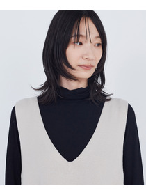 【ADIEU TRISTESSE】コットンミラノリブニットワンピース 詳細画像 グレイッシュベージュ 20