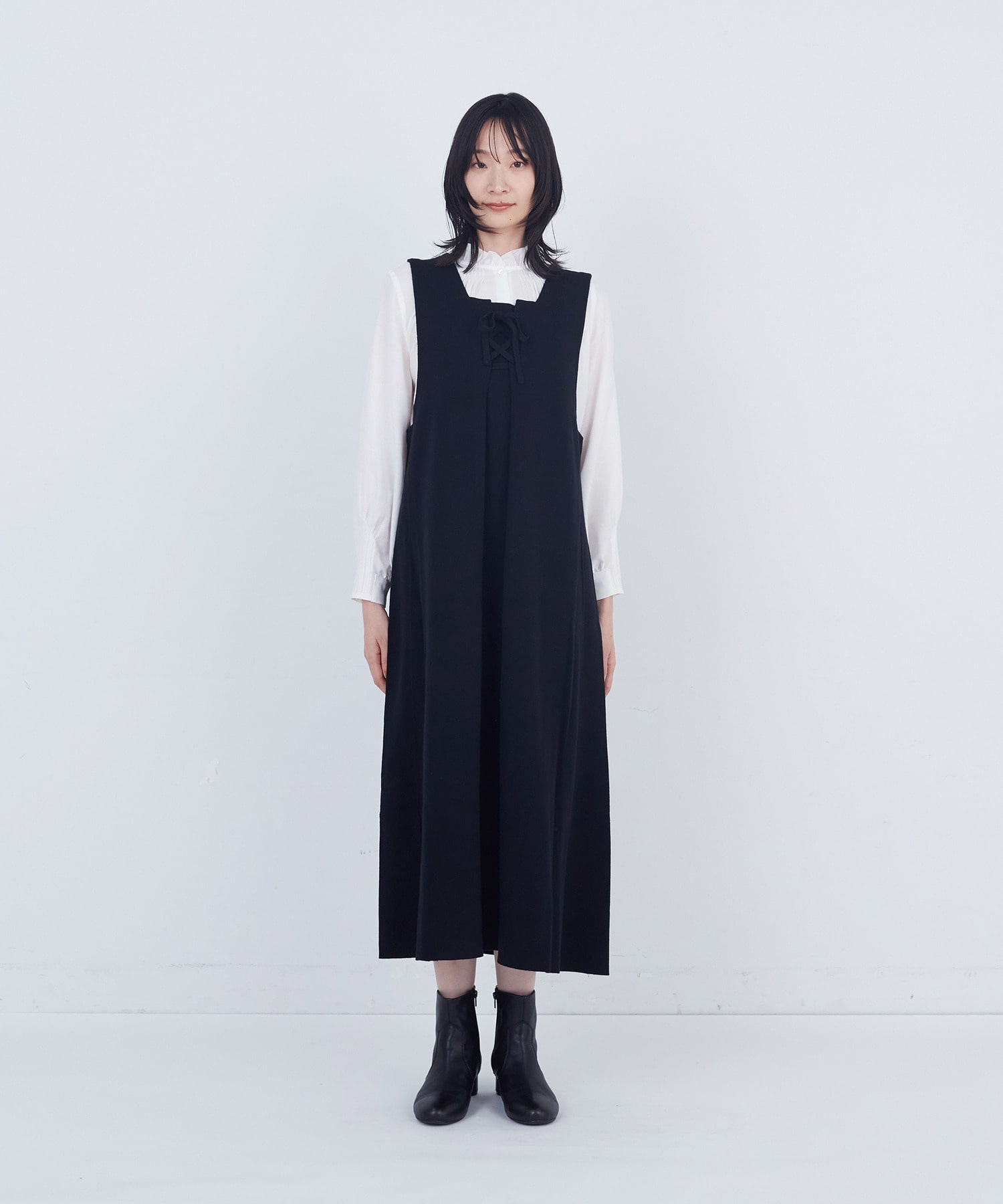 【ADIEU TRISTESSE】コットンミラノリブニットワンピース 詳細画像 グレイッシュベージュ 6