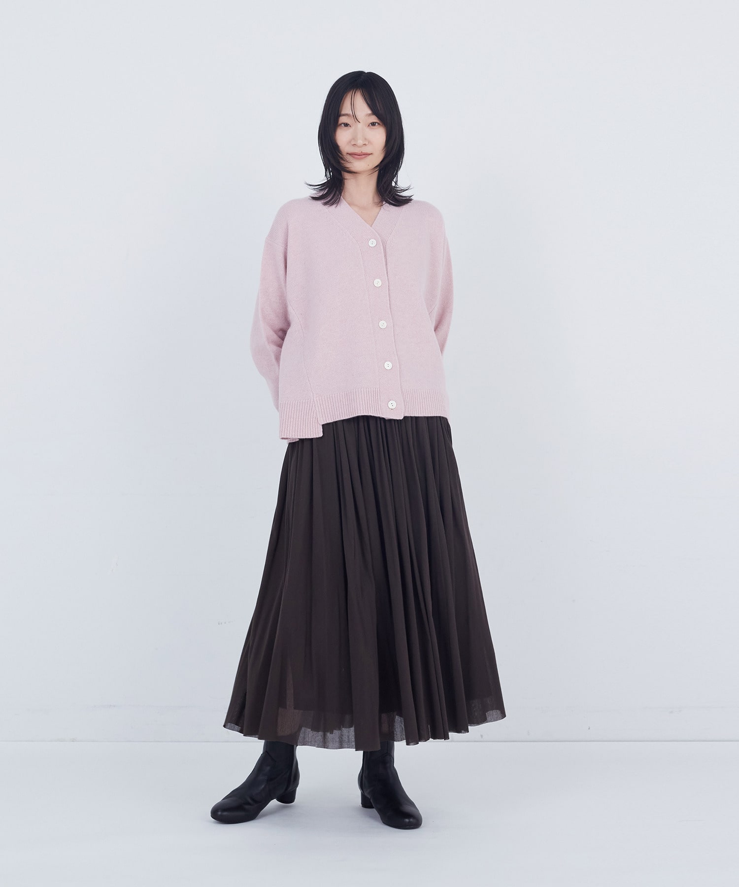 【ADIEU TRISTESSE】ウールカシミヤニットカーディガン 詳細画像 ピンク 15