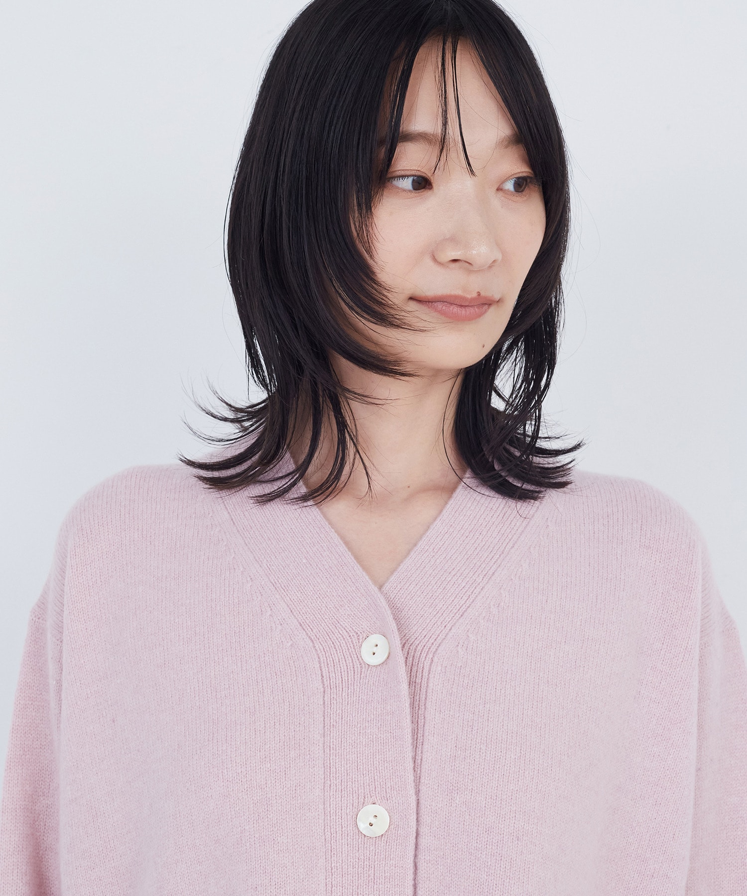 【ADIEU TRISTESSE】ウールカシミヤニットカーディガン 詳細画像 ピンク 21