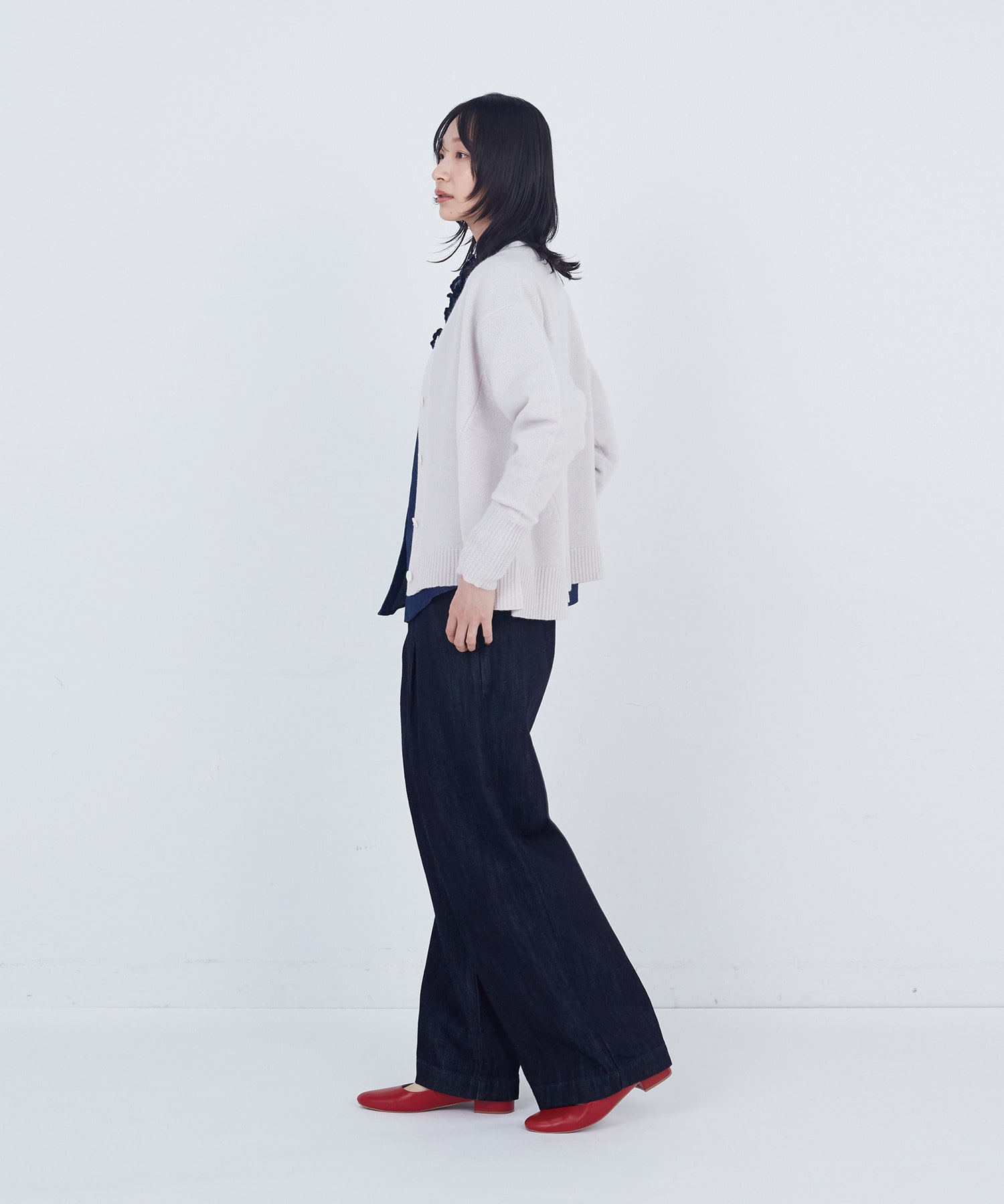 【ADIEU TRISTESSE】ウールカシミヤニットカーディガン 詳細画像 ピンク 3