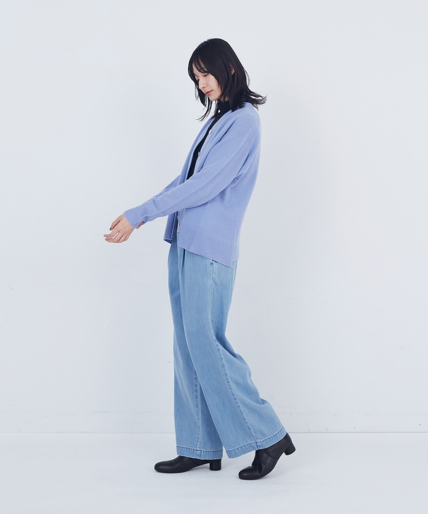 【ADIEU TRISTESSE】ウールカシミヤニットカーディガン 詳細画像 ピンク 9