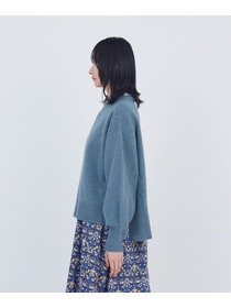 【ADIEU TRISTESSE】ロールカラーパフスリーブニット 詳細画像 グリーン系その他 10