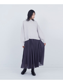 【ADIEU TRISTESSE】ロールカラーパフスリーブニット 詳細画像 グリーン系その他 12