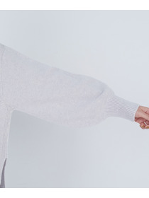 【ADIEU TRISTESSE】ロールカラーパフスリーブニット 詳細画像 グリーン系その他 19