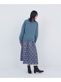 【ADIEU TRISTESSE】ロールカラーパフスリーブニット 詳細画像 グリーン系その他 6