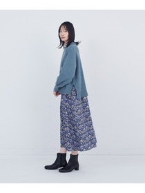 【ADIEU TRISTESSE】ロールカラーパフスリーブニット 詳細画像 グリーン系その他 7