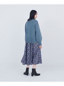 【ADIEU TRISTESSE】ロールカラーパフスリーブニット 詳細画像 グリーン系その他 8