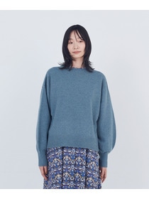 【ADIEU TRISTESSE】ロールカラーパフスリーブニット 詳細画像 グリーン系その他 9