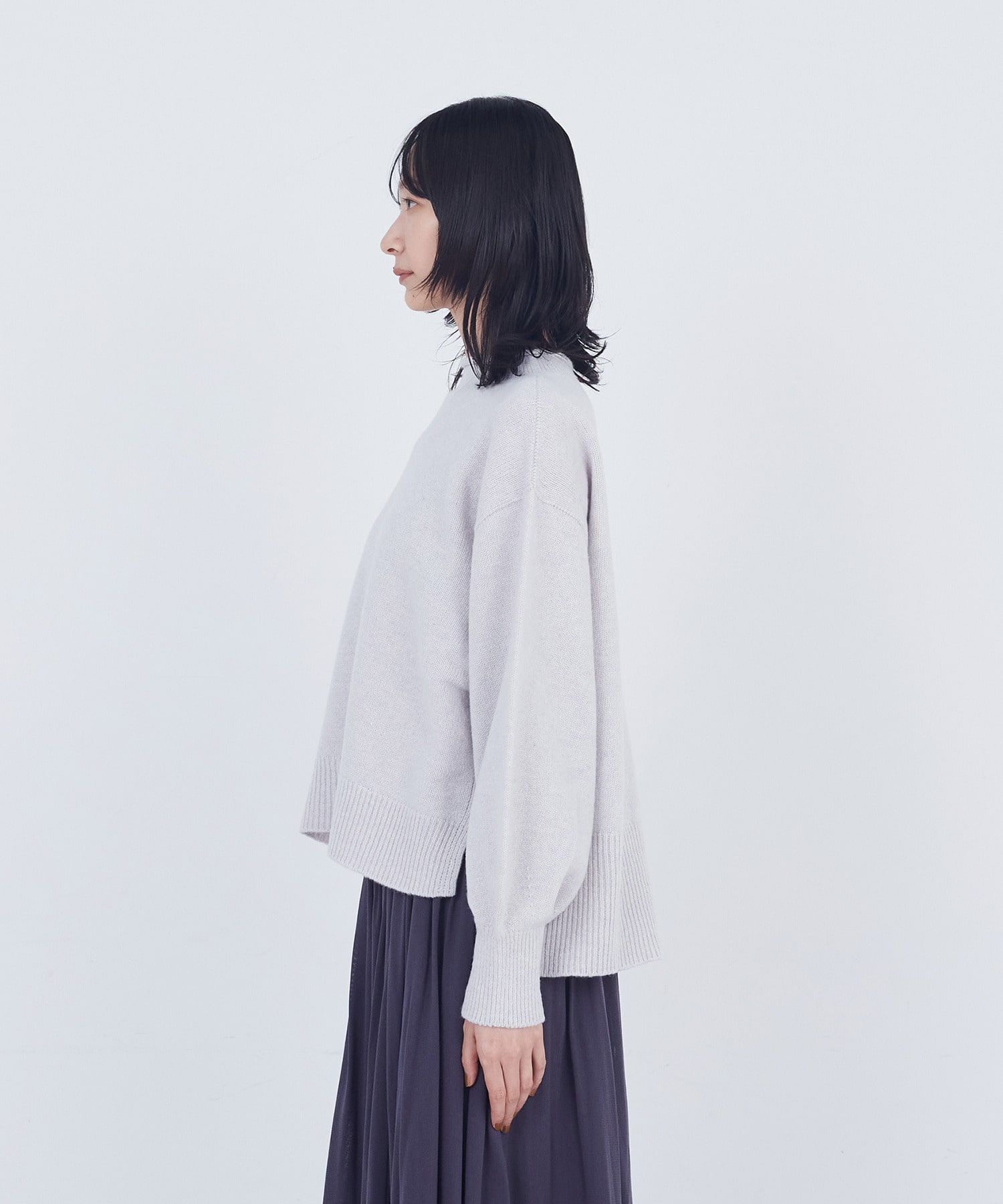 【ADIEU TRISTESSE】ロールカラーパフスリーブニット 詳細画像 グリーン系その他 15