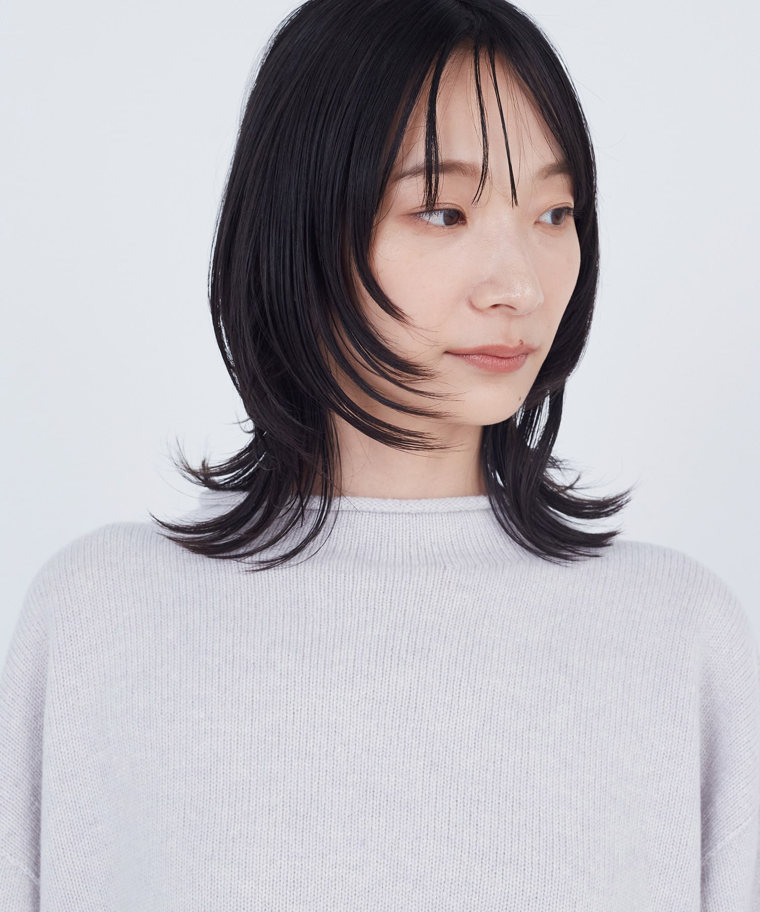 【ADIEU TRISTESSE】ロールカラーパフスリーブニット 詳細画像 グリーン系その他 17