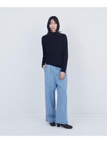 【ADIEU TRISTESSE】ガーゼベア天竺タートルネックカットソープルオーバー 詳細画像 ブラック 7