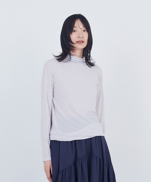 【ADIEU TRISTESSE】ガーゼベア天竺タートルネックカットソープルオーバー