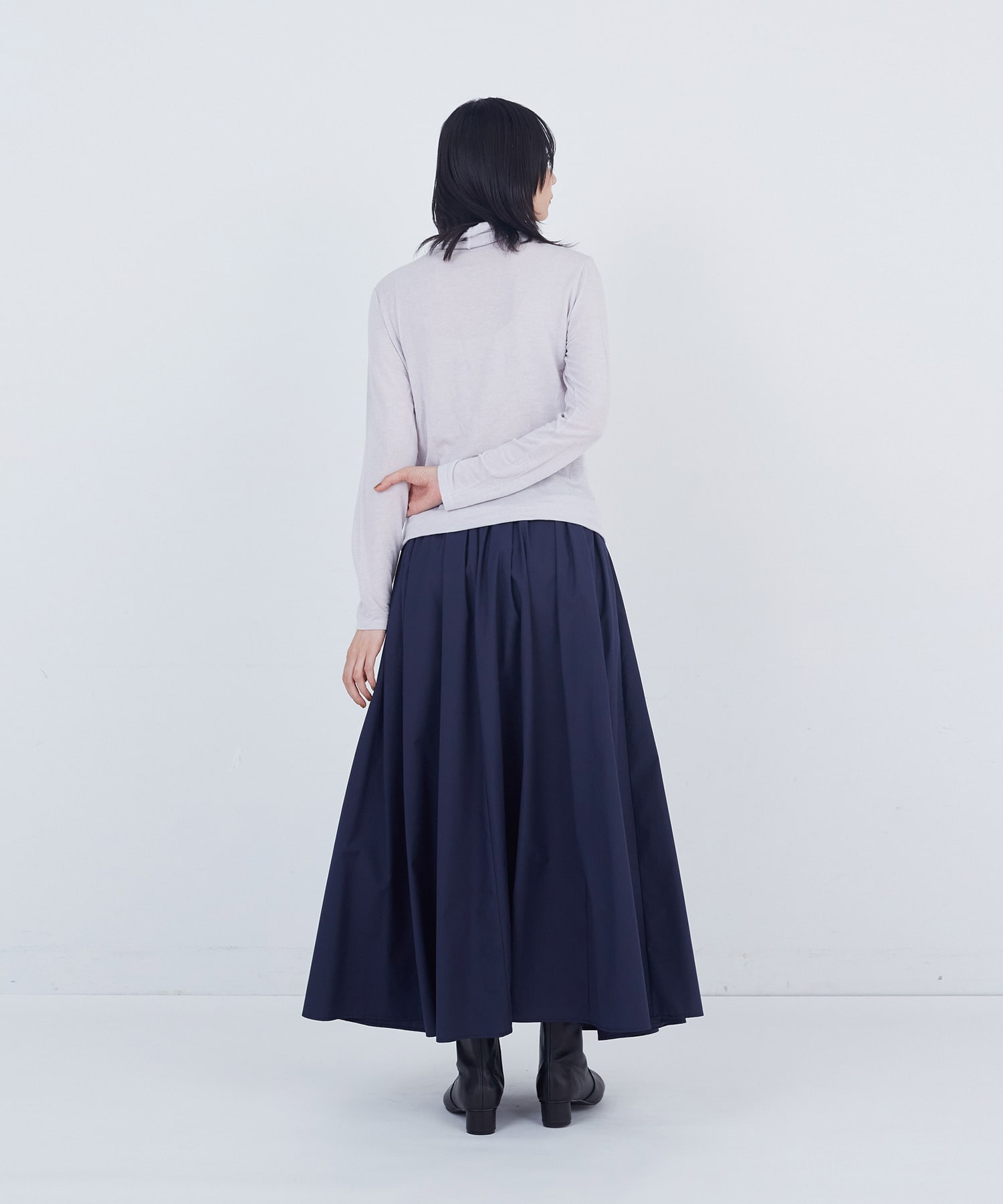 【ADIEU TRISTESSE】ガーゼベア天竺タートルネックカットソープルオーバー 詳細画像 ブラック 3