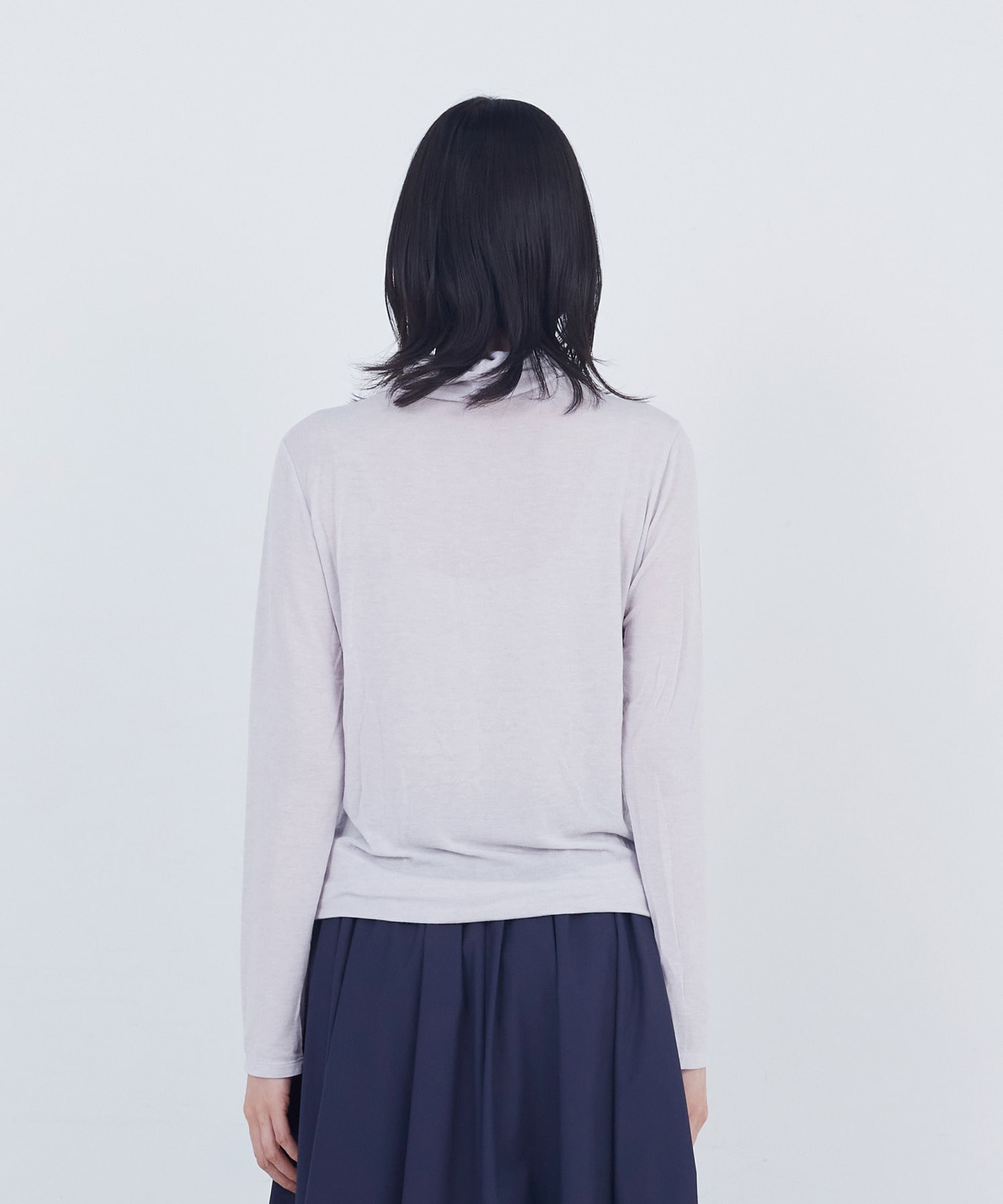 【ADIEU TRISTESSE】ガーゼベア天竺タートルネックカットソープルオーバー 詳細画像 ブラック 6