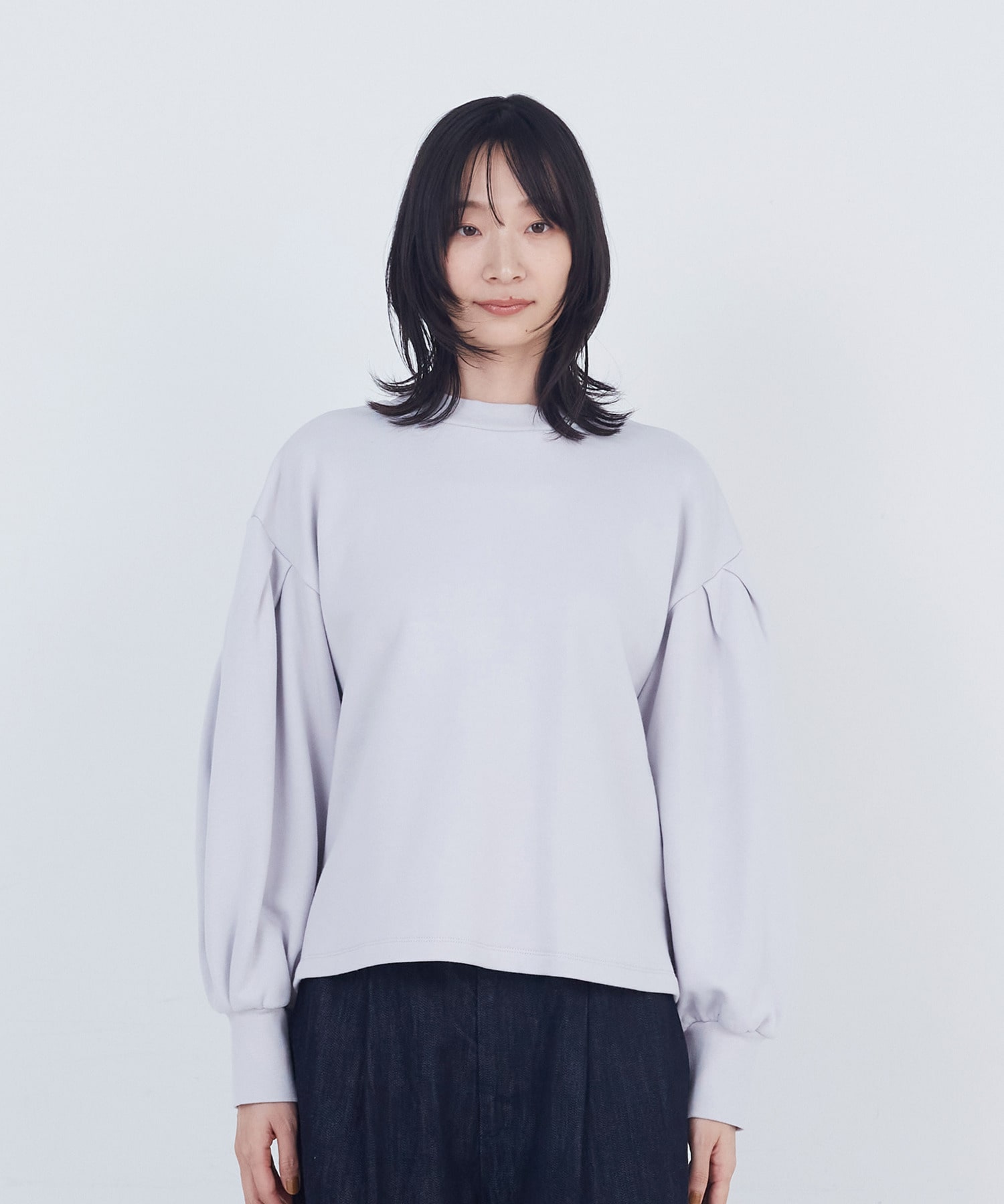 【ADIEU TRISTESSE】ボリュームスリーブカットソープルオーバー 詳細画像 ブラック 15