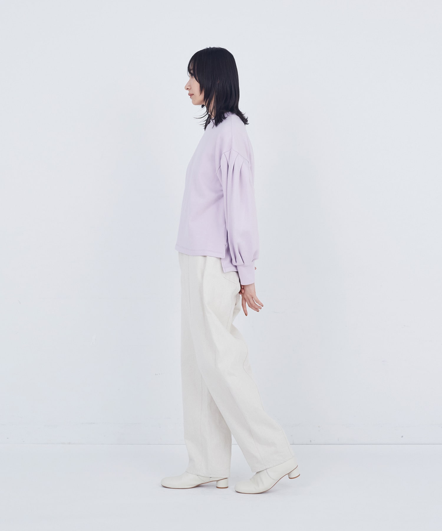 【ADIEU TRISTESSE】ボリュームスリーブカットソープルオーバー 詳細画像 ブラック 2