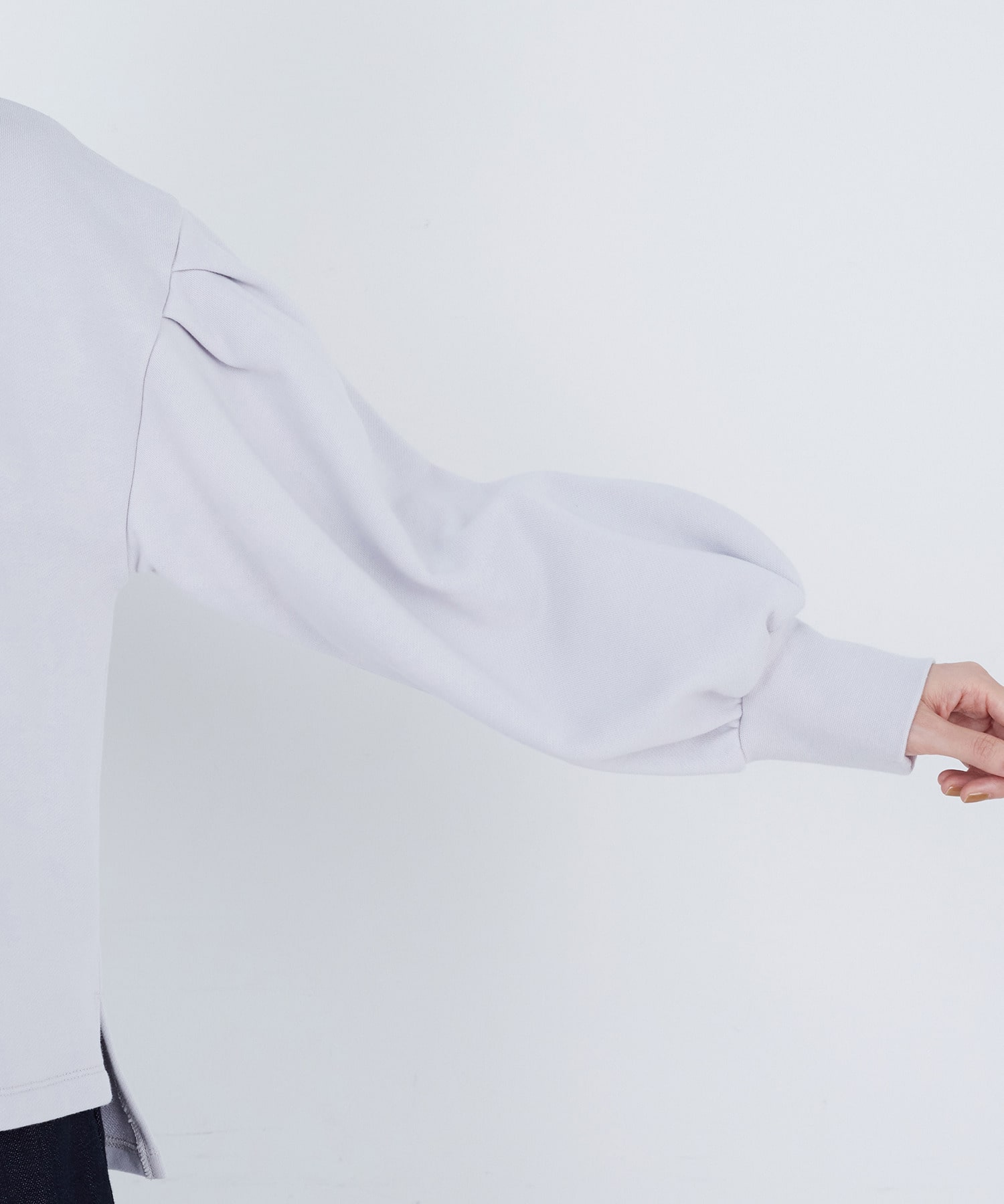 【ADIEU TRISTESSE】ボリュームスリーブカットソープルオーバー 詳細画像 ブラック 20