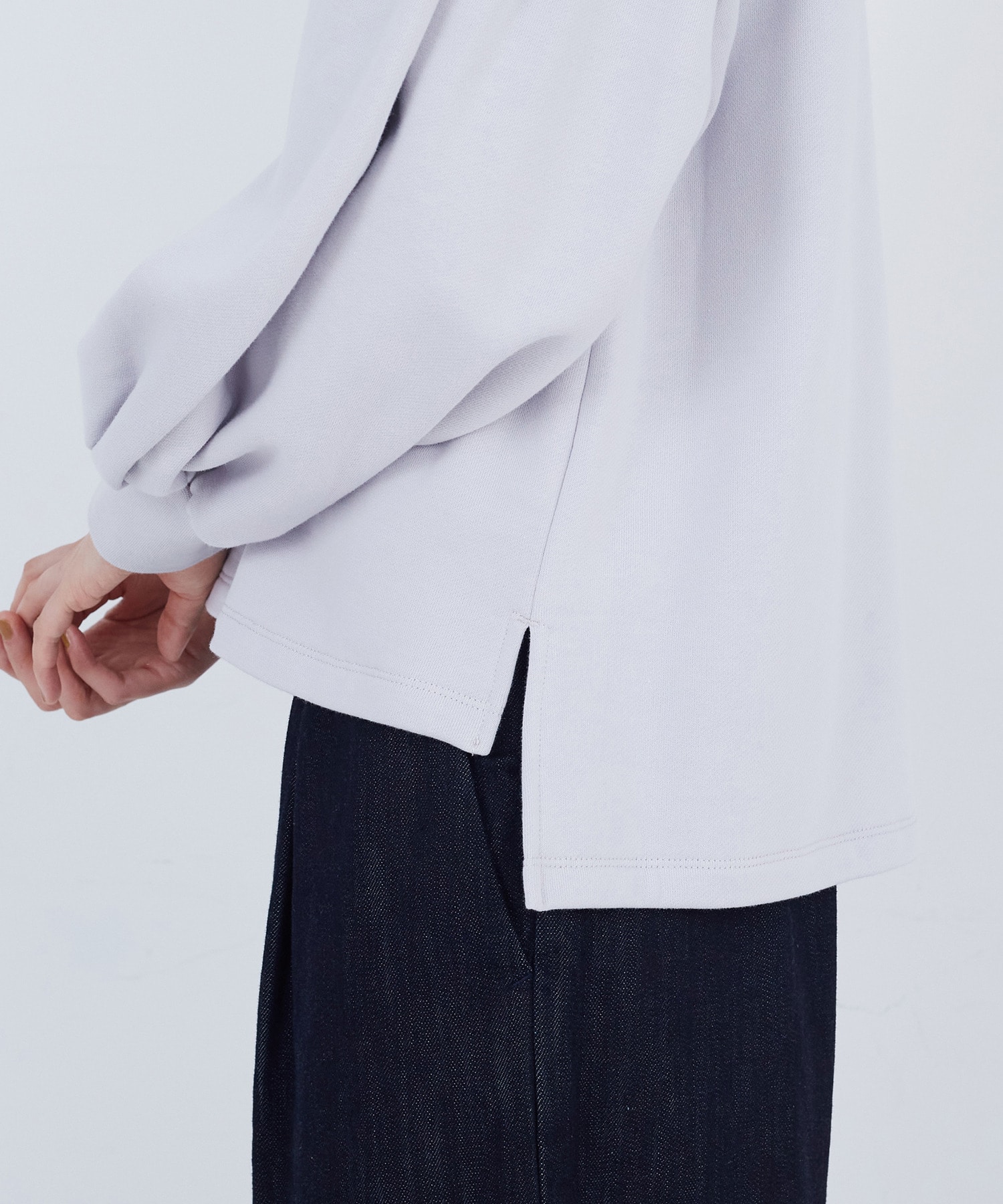 【ADIEU TRISTESSE】ボリュームスリーブカットソープルオーバー 詳細画像 ブラック 21