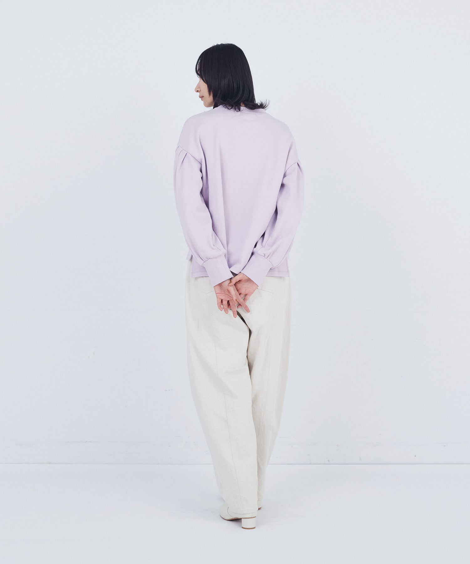 【ADIEU TRISTESSE】ボリュームスリーブカットソープルオーバー 詳細画像 ブラック 3