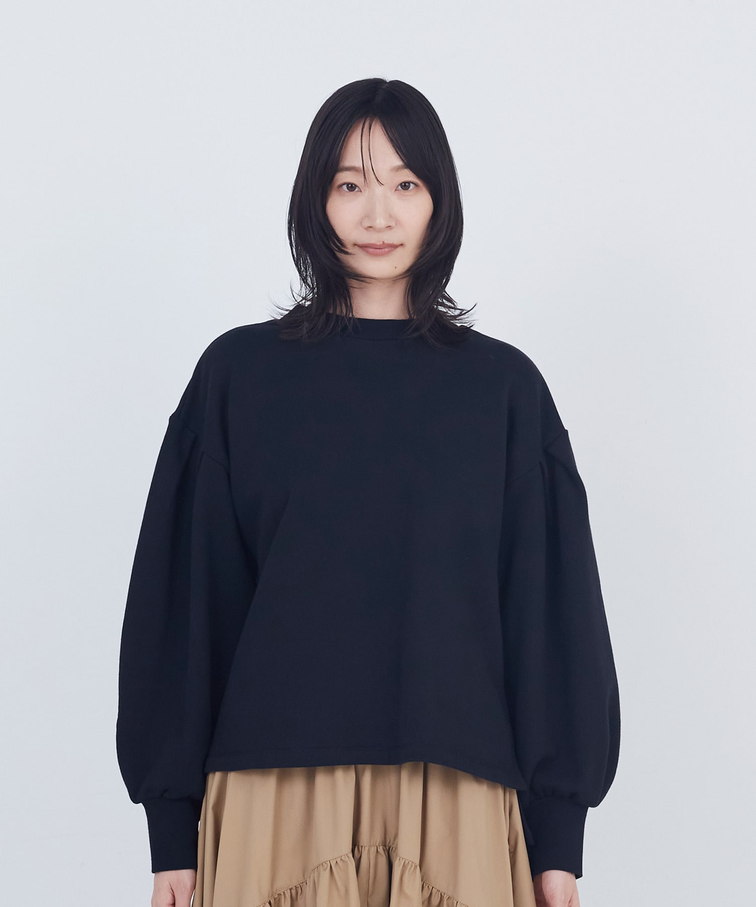 【ADIEU TRISTESSE】ボリュームスリーブカットソープルオーバー 詳細画像 ブラック 9