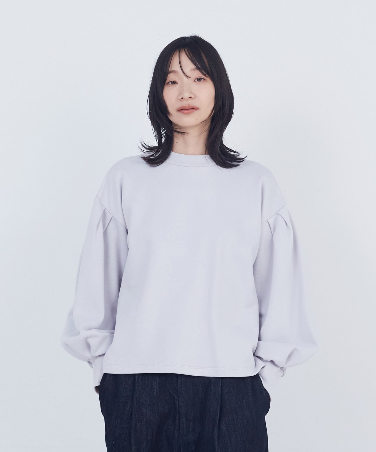 【ADIEU TRISTESSE】ボリュームスリーブカットソープルオーバー 詳細画像 グレー 1