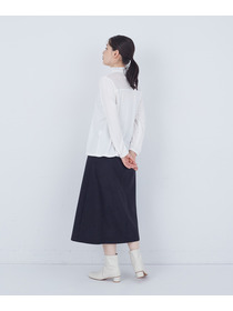 【ADIEU TRISTESSE】綿チュール×カットソーブラウス 詳細画像 ブラック 17