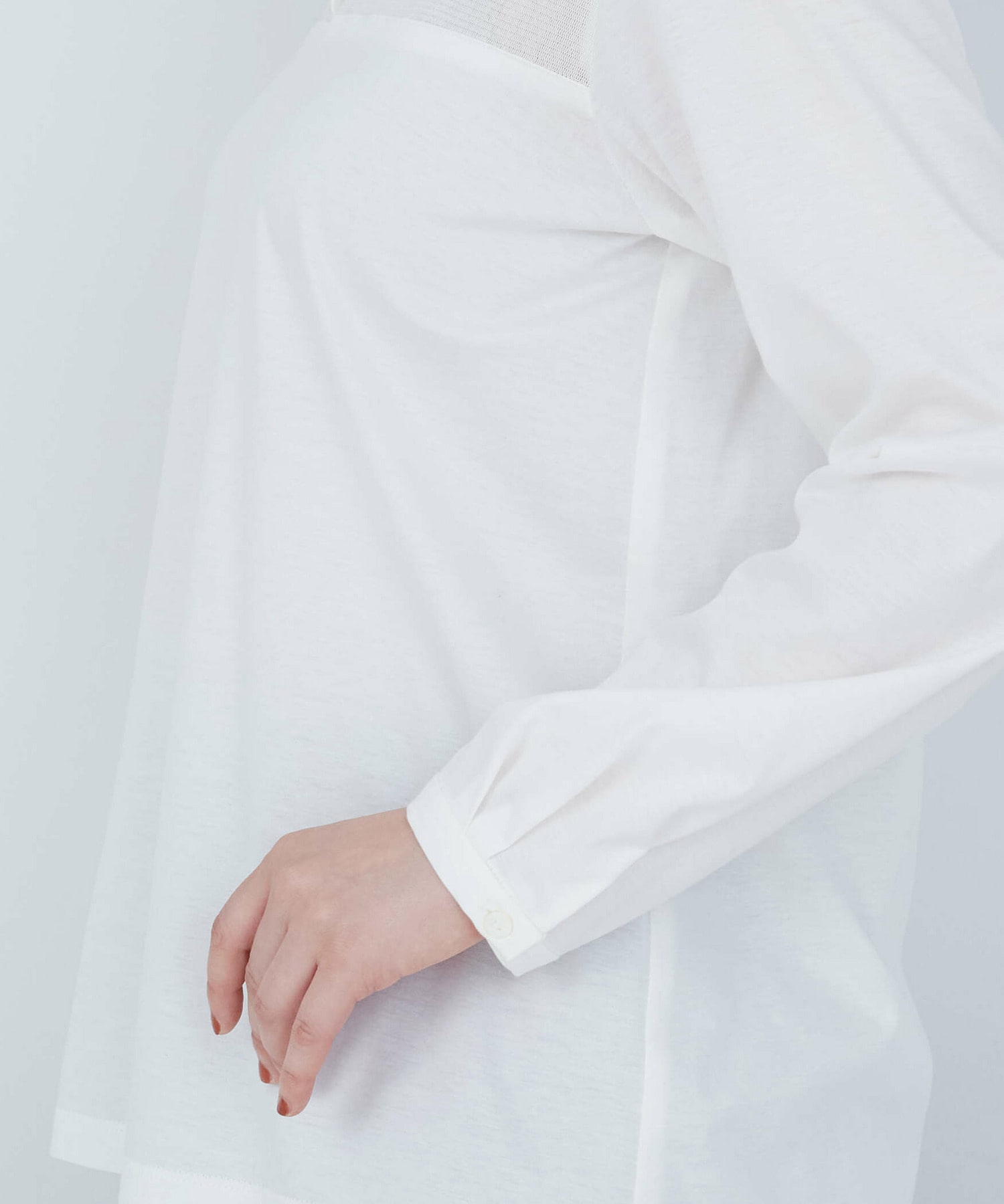 【ADIEU TRISTESSE】綿チュール×カットソーブラウス 詳細画像 ブラック 25