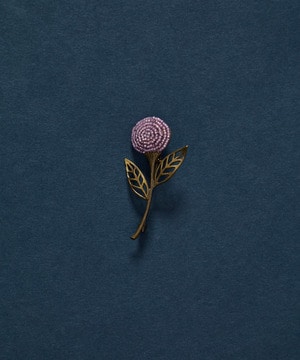 【ADIEU TRISTESSE】【クリスマスマルシェ】フラワービーズブローチ 詳細画像 ラベンダー 1