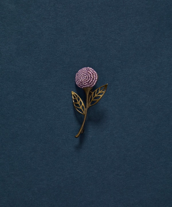 【ADIEU TRISTESSE】【クリスマスマルシェ】フラワービーズブローチ