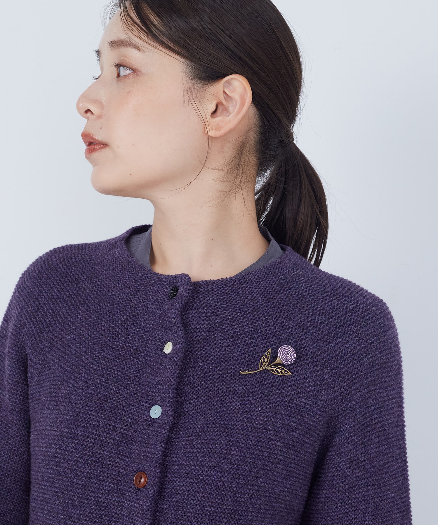 【ADIEU TRISTESSE】【クリスマスマルシェ】フラワービーズブローチ 詳細画像 レッド 6