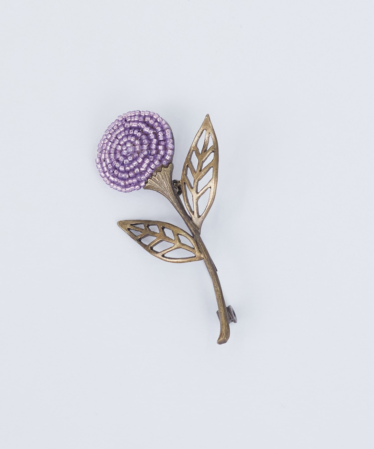 【ADIEU TRISTESSE】【クリスマスマルシェ】フラワービーズブローチ 詳細画像 ラベンダー 2