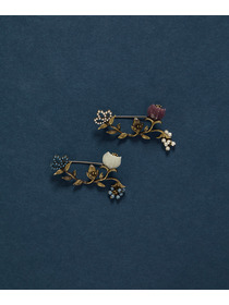 【ADIEU TRISTESSE】【クリスマスマルシェ】両サイドお花ブローチ 詳細画像 オフホワイト 1