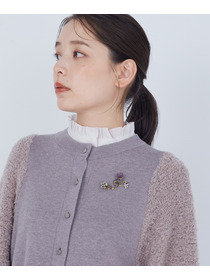 【ADIEU TRISTESSE】【クリスマスマルシェ】両サイドお花ブローチ 詳細画像 オフホワイト 6