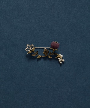 【クリスマスマルシェ】両サイドお花ブローチ【クリスマスマルシェ】両サイドお花ブローチ